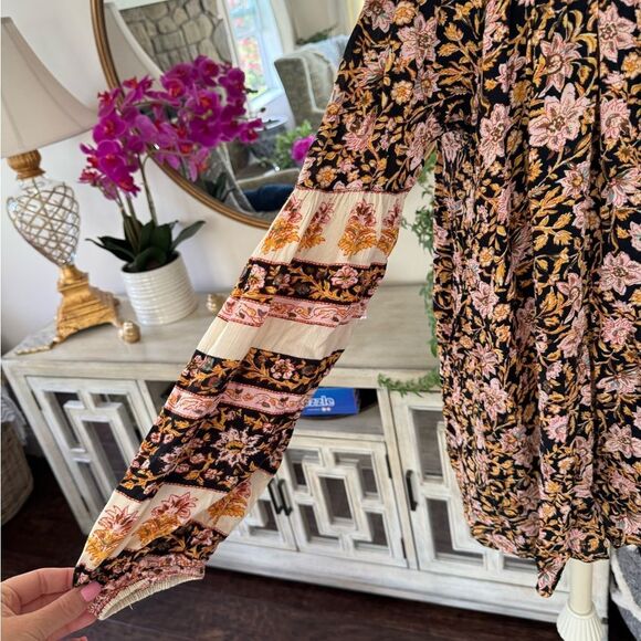 Black with white polkadot, My Michelle size medium blouse - Picture 3 of 6